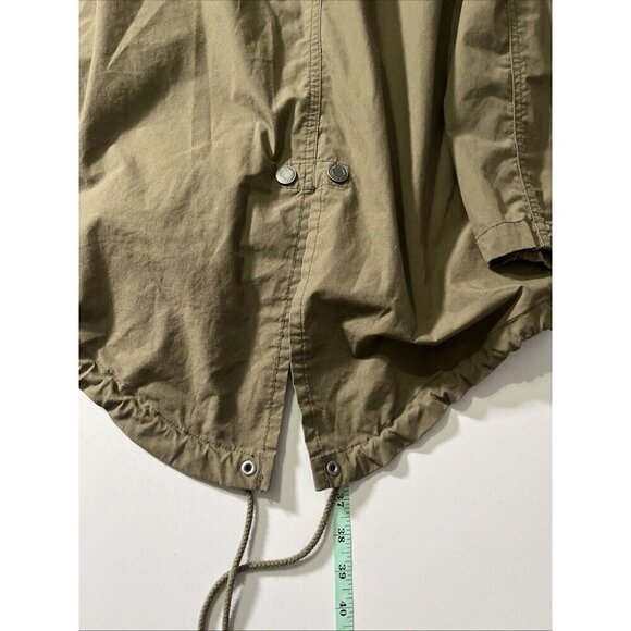 Charles And A Half Cargo Womens Large Twill Coat Utility Canvas Chore Mid Length - Picture 5 of 7